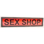 SEX SHOP - LATE 20TH CENTURY ADVERTISING LIGHTBOX SIGN