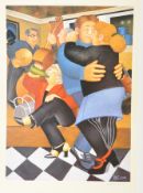 BERYL COOK (B.1926) - SHALL WE DANCE - SIGNED PRINT