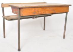 VINTAGE MID CENTURY FRENCH SCHOOL DESK