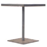 MATCHING PAIR OF CONTEMPORARY METAL INDUSTRIAL TABLES