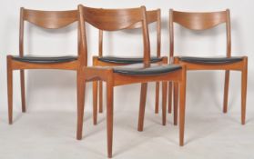 SL MOBLER DURUP - MATCHING SET OF FOUR DANISH TEAK CHAIRS