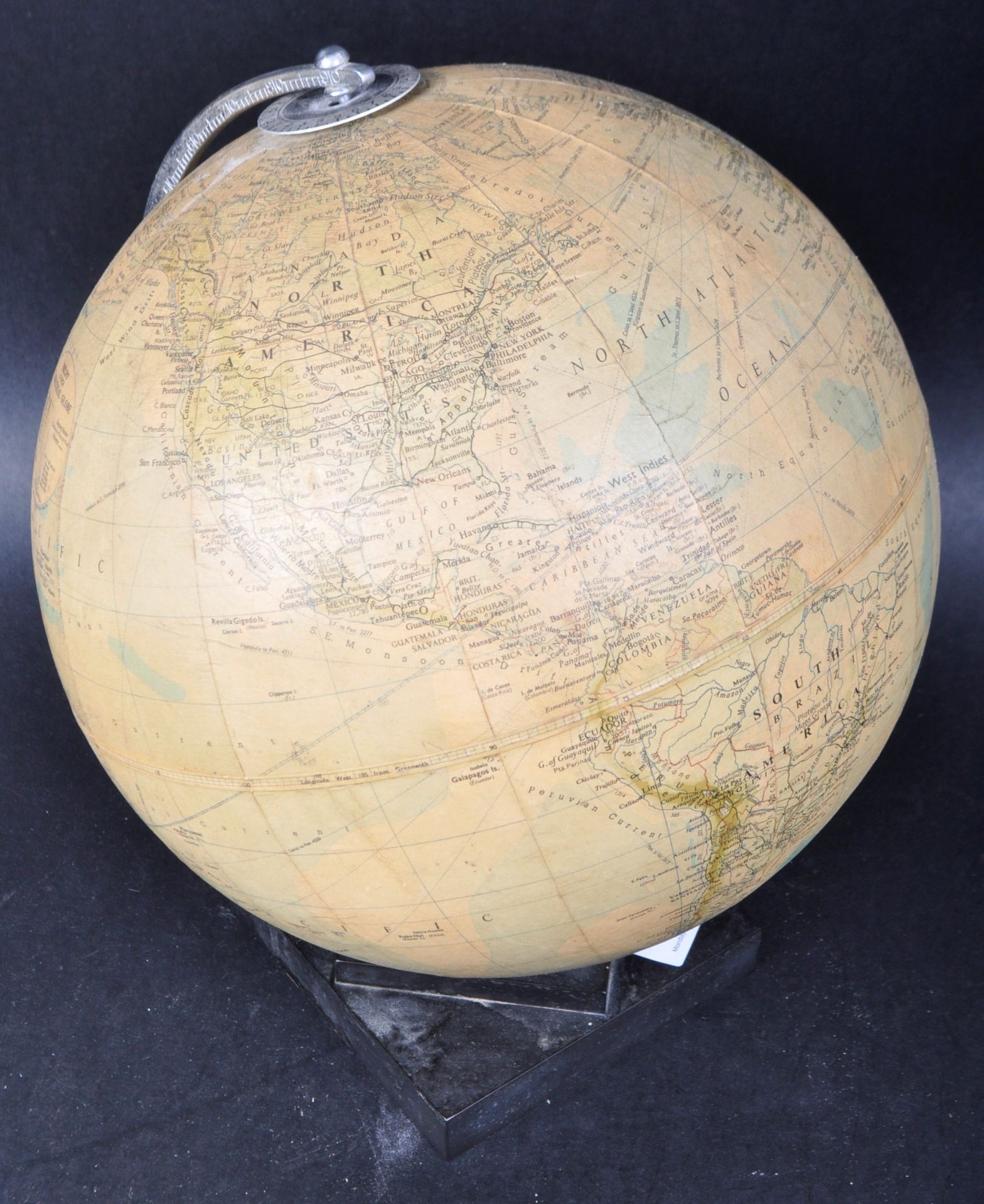 PHILIPS MID CENTURY 1961 10" DESKTOP CHALLENGE GLOBE - Image 2 of 4