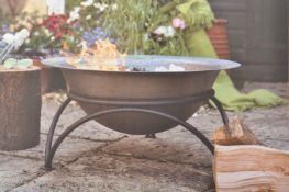 WOODLODGE - BOXED & NEW CAST IRON FIRE PIT