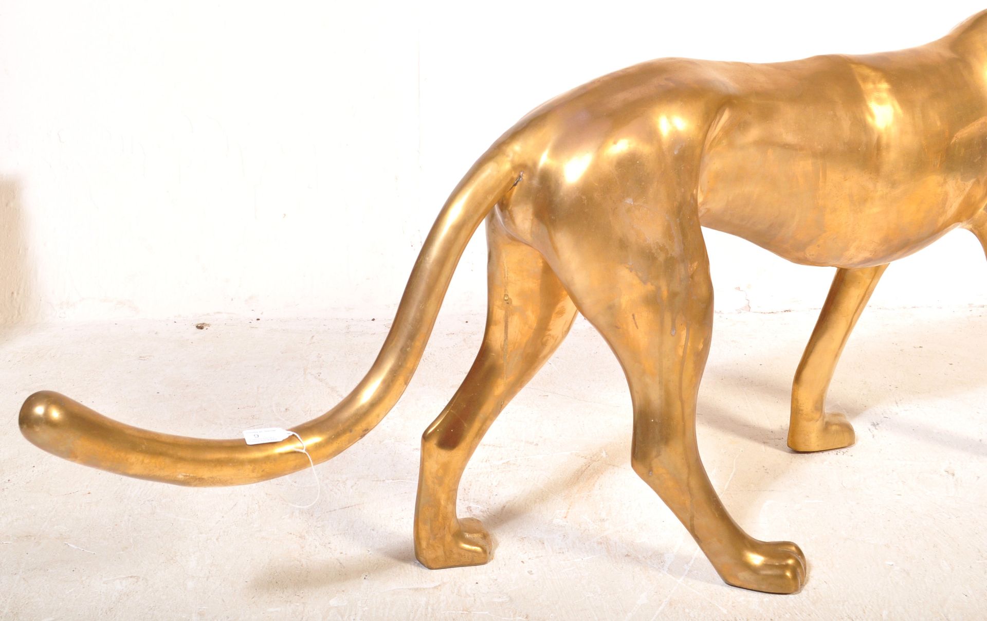 LARGE 70s / 80s CAST BRASS PANTHER / JAGUAR - Image 6 of 7