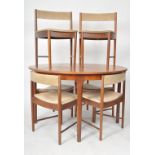 MCINTOSH & CO - MID CENTURY TEAK DINING TABLE AND SIX CHAIRS