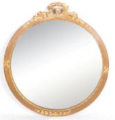 VINTAGE 20TH CENTURY CONVEX GILT FRAMED MIRROR