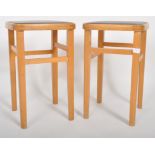 MATCHING PAIR OF RETRO BENTWOOD STOOLS