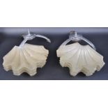 ROCHELLE - MATCHING PAIR OF ART DECO CEILING LIGHT SHADES