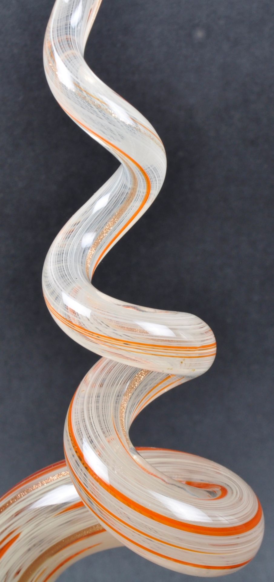 ITALIAN MURANO STUDIO ART GLASS FREEFORM SCULPTURE - Image 5 of 8