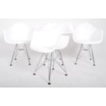 AFTER CHARLES & RAY EAMES - MODEL DAR - SET OF FOUR CHAIRS