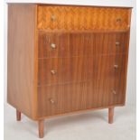 RETRO MID 20TH CENTURY WALNUT CHEST OF DRAWERS