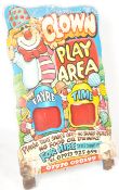 VINTAGE 20TH CENTURY FAIRGROUND CLOWN PLAY AREA SIGN