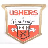 USHERS OF TROWBRIDGE - MID CENTURY ENAMEL PUB SIGN