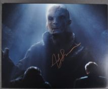 STAR WARS - ANDY SERKIS - AUTOGRAPHED 11X14" PHOTO - AFTAL