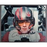 STAR WARS - OSCAR ISAAC (POE) - AUTOGRAPHED 8X10" - AFTAL