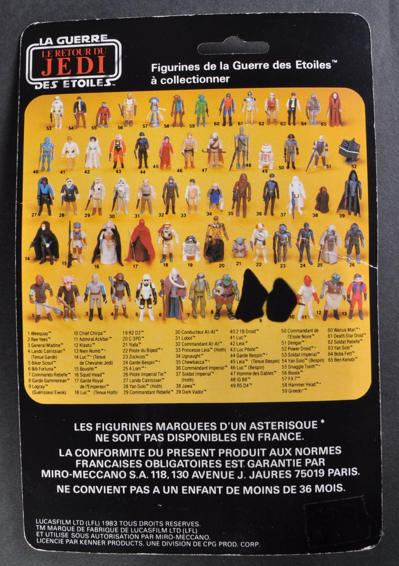 STAR WARS - FACTORY ERROR MISCARD FRENCH MOC ACTION FIGURE - Image 2 of 6