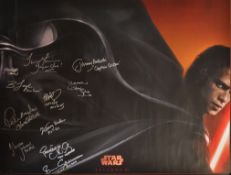 STAR WARS - REVENGE OF THE SITH (2005) - CAST SIGNED POSTER