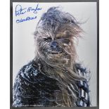 STAR WARS - PETER MAYHEW (1944-2019) - AUTOGRAPHED 8X10" - AFTAL