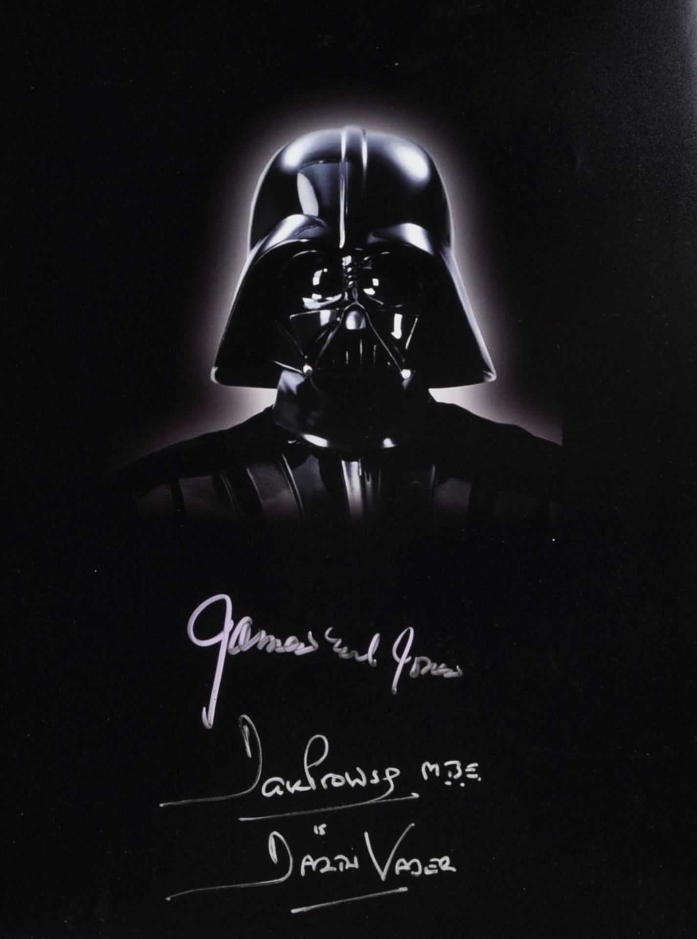 STAR WARS - DARTH VADER - PROWSE & EARL JONES SIGNED 16X12" - AFTAL