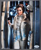 CARRIE FISHER (1956-2016) - STAR WARS - AUTOGRAPHED 8X10" PHOTO - ACOA