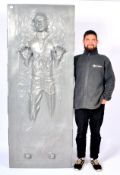 STAR WARS - LIFE SIZE HAN SOLO IN CARBONITE CHAMBER PROP