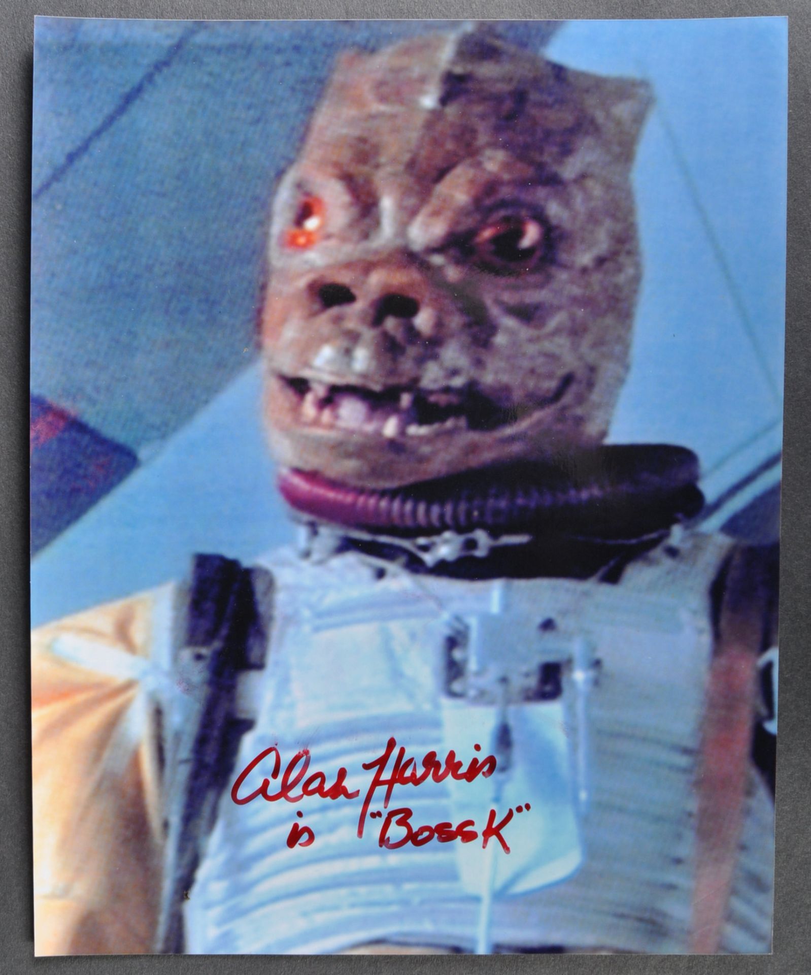 STAR WARS - ALAN HARRIS (1938-2020) - AUTOGRAPHED 8X10" - AFTAL