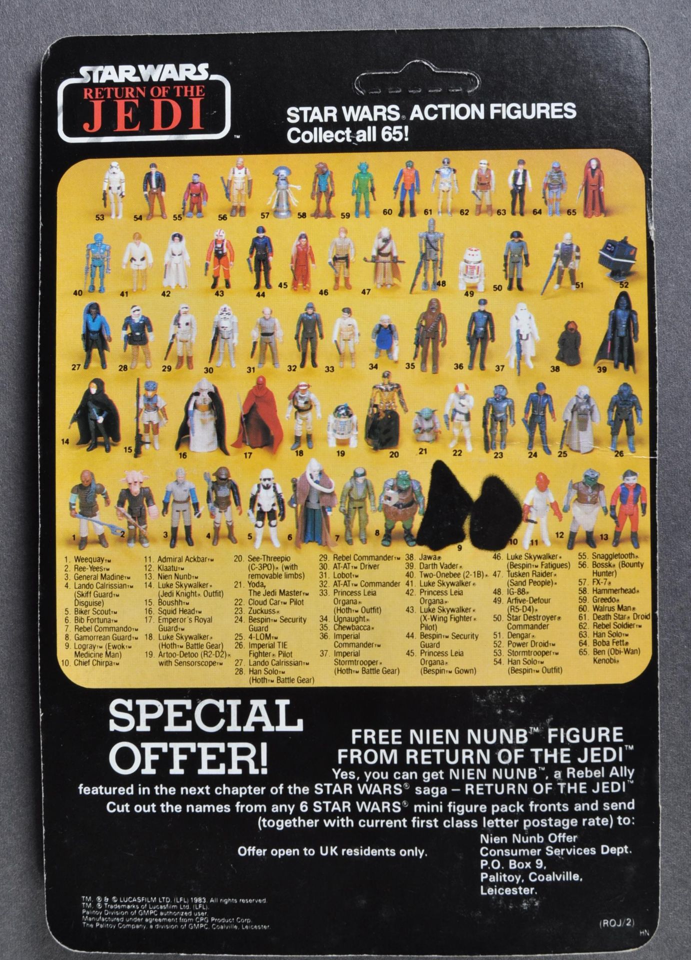 STAR WARS - ORIGINAL VINTAGE MOC CARDED ACTION FIGURE - Image 2 of 5