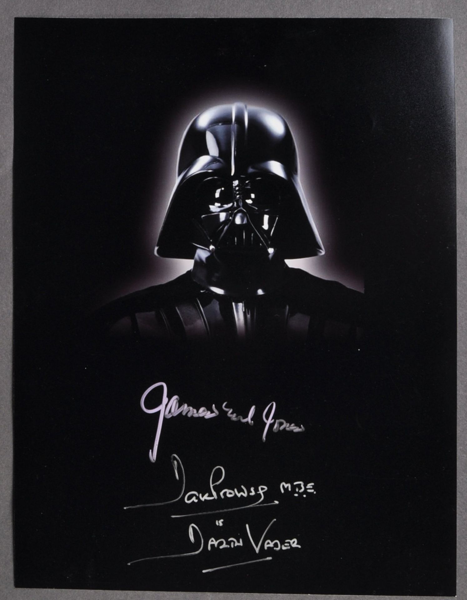 STAR WARS - DARTH VADER - PROWSE & EARL JONES SIGNED 16X12" - AFTAL - Bild 3 aus 3