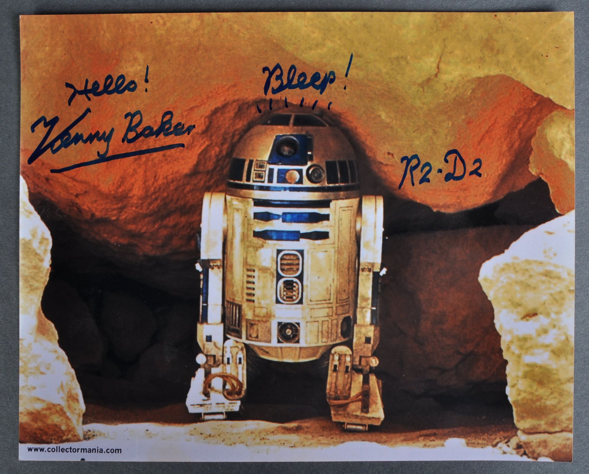 STAR WARS - KENNY BAKER (1934-2016) -SIGNED 8X10" - AFTAL