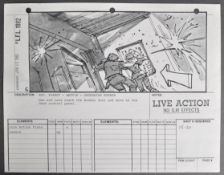 STAR WARS; RETURN OF THE JEDI (1983) - PRODUCTION USED STORYBOARD