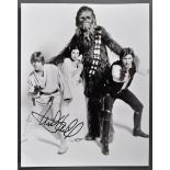 STAR WARS - MARK HAMILL (LUKE SKYWALKER - SIGNED 8X10" - AFTAL CERTIFICATE