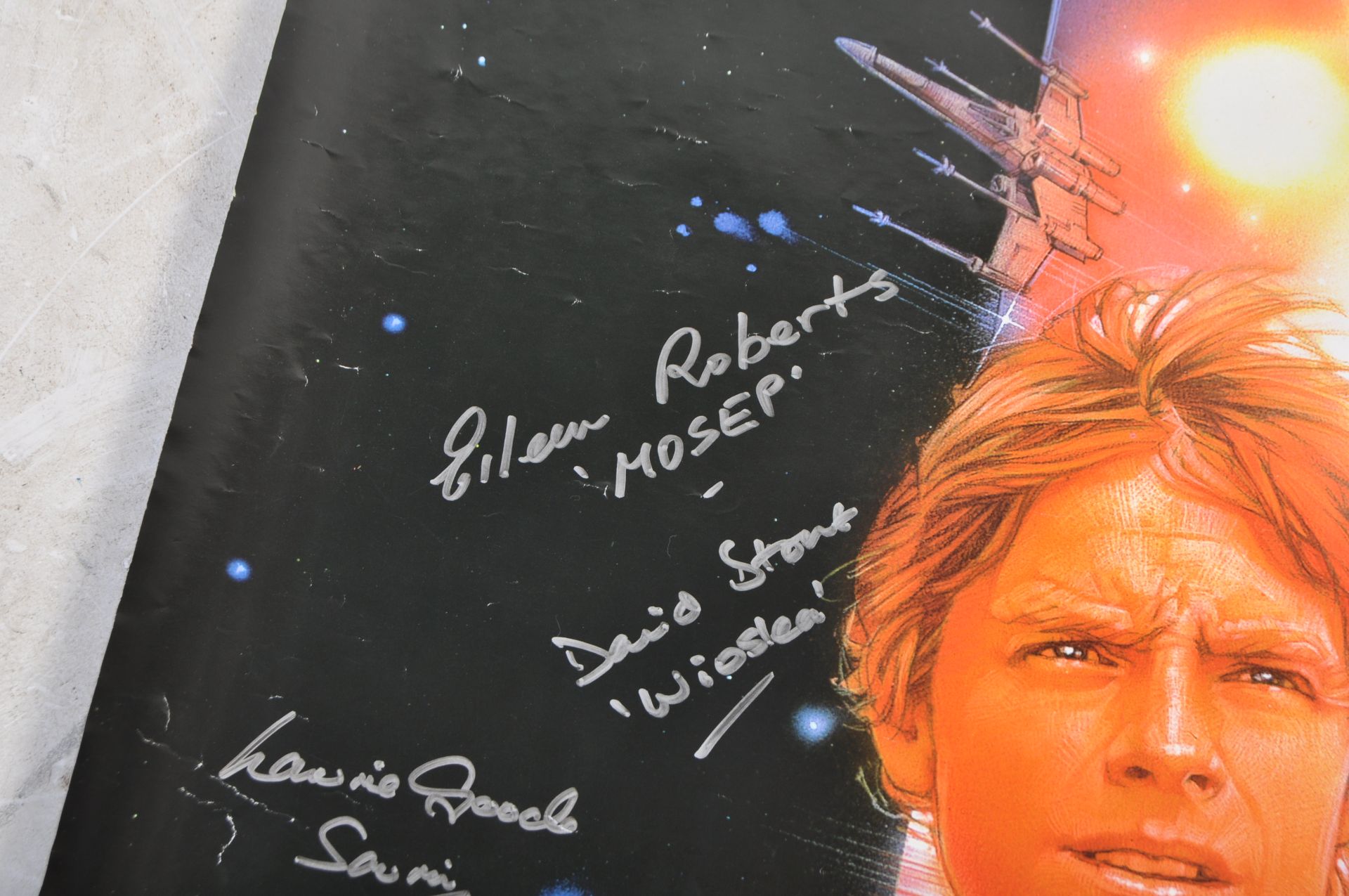 STAR WARS - NEW HOPE (1997 RERELEASE) - POSTER SIGNED X19 CAST - Bild 9 aus 9