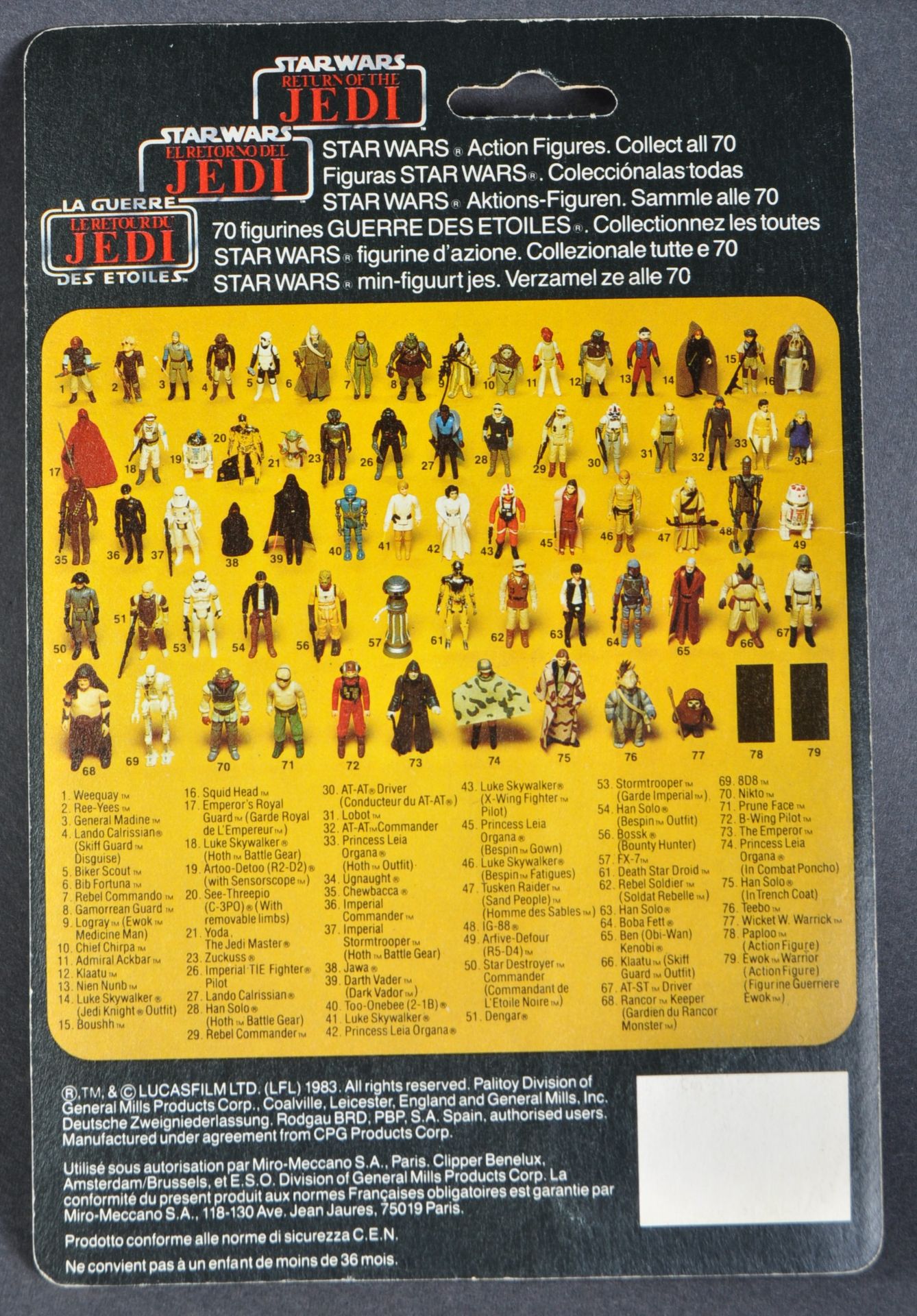 STAR WARS - ORIGINAL VINTAGE MOC CARDED ACTION FIGURE - Image 2 of 7