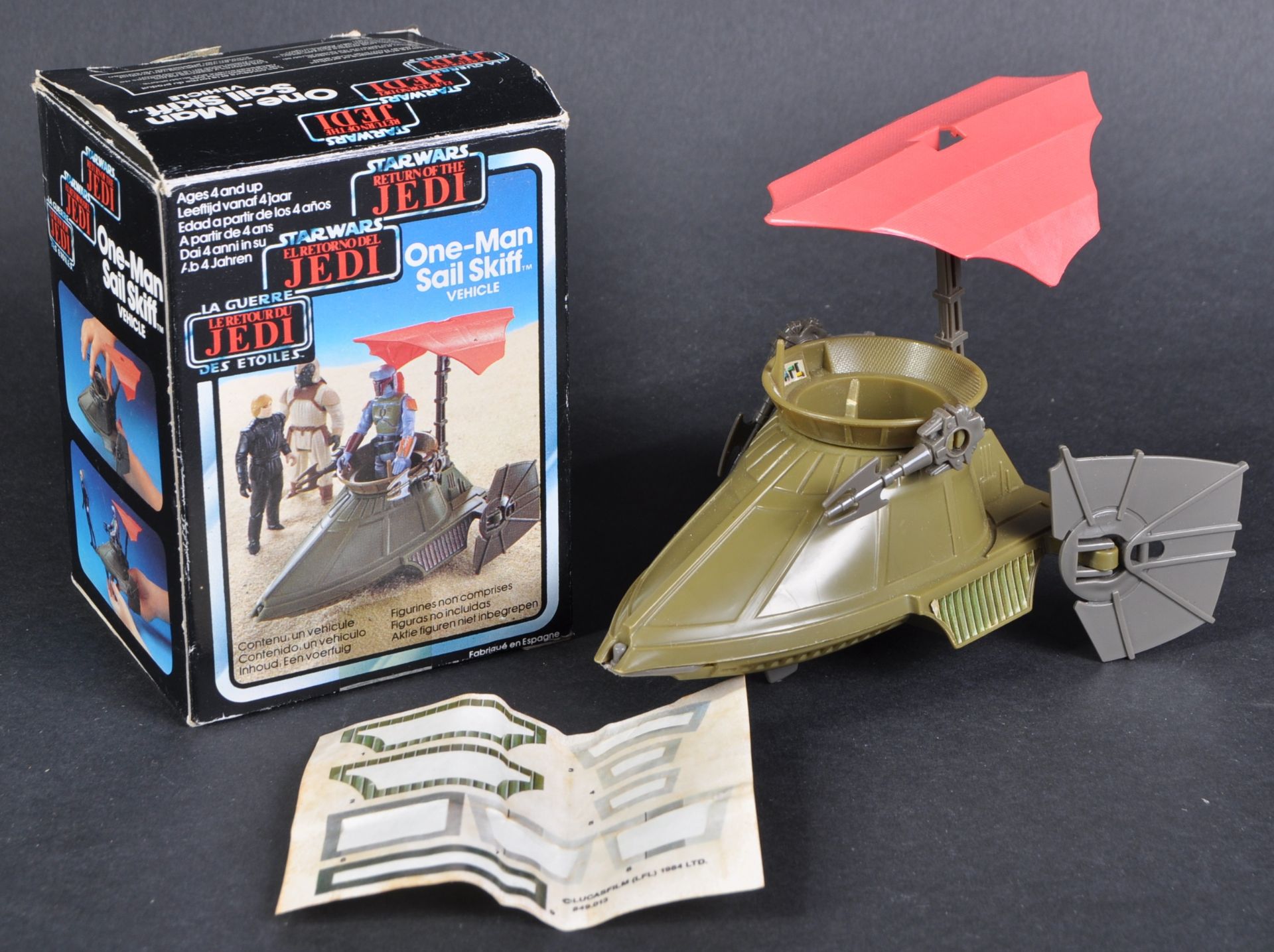 STAR WARS - PALITOY ONE-MAN SAIL SKIFF MINIRIG PLAYSET