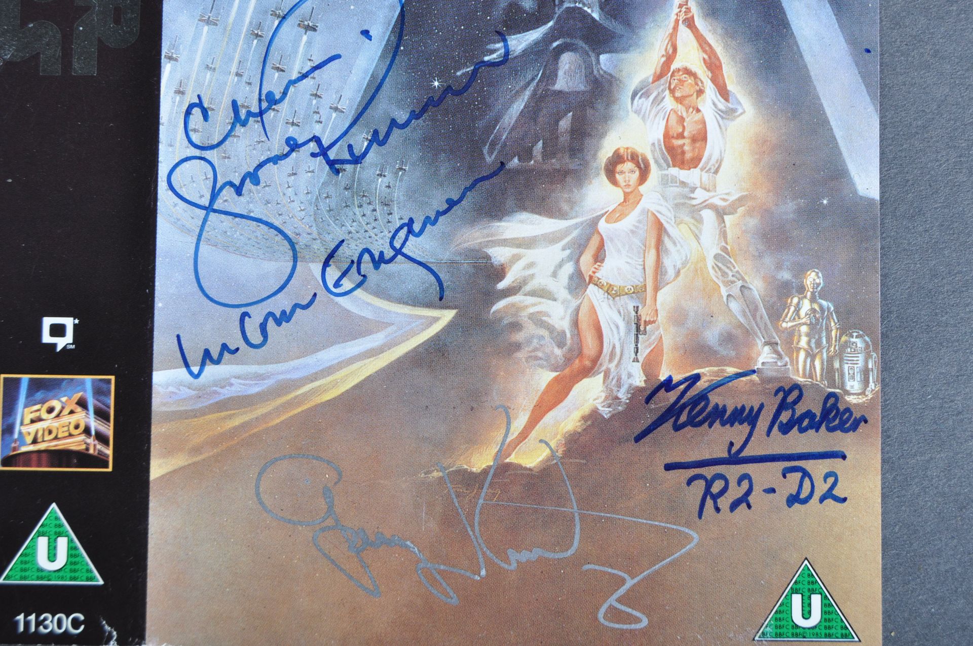 STAR WARS - SCARCE MULTI-SIGNED VHS COVER - INC. PATRICK JORDAN - Image 3 of 3