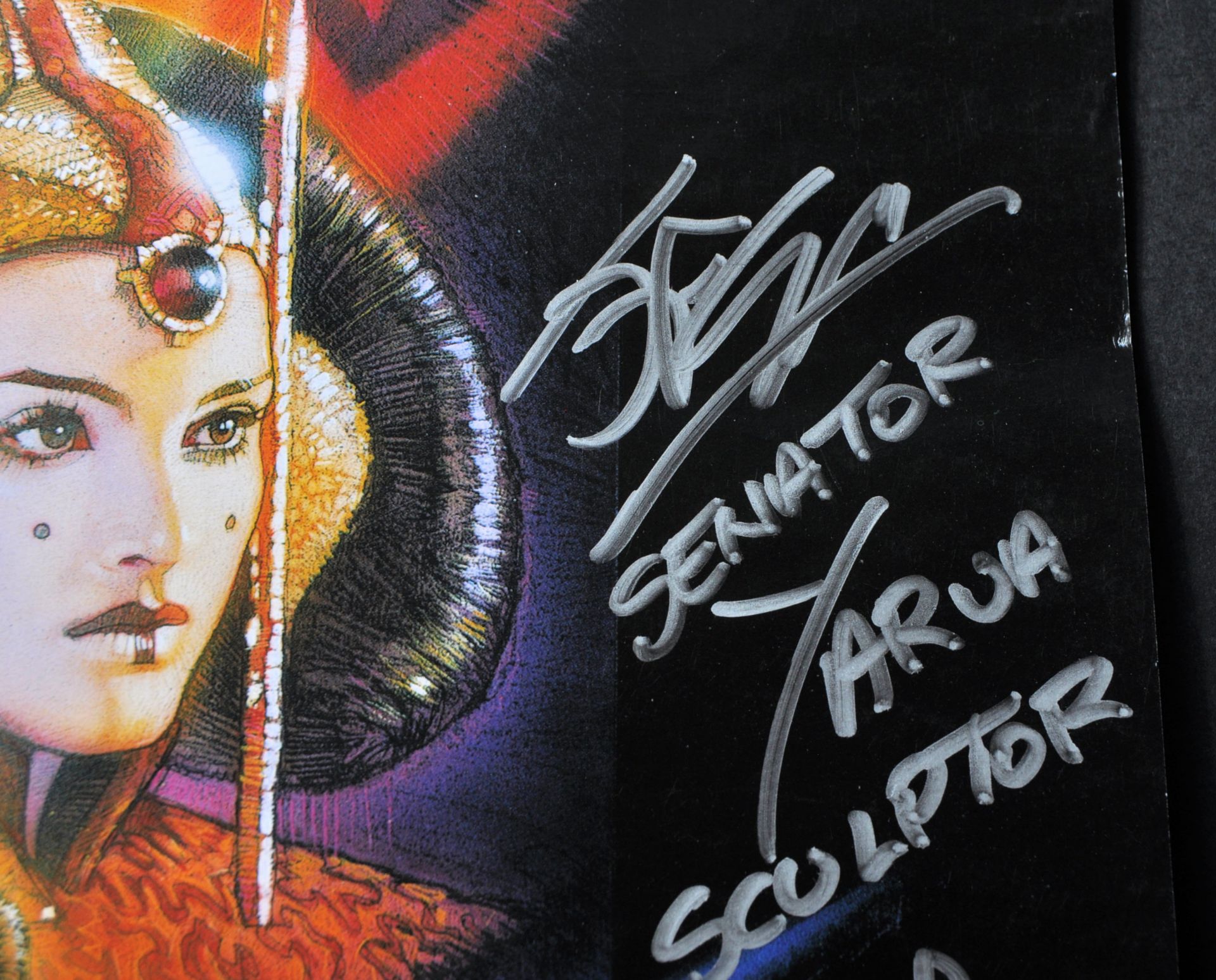 STAR WARS; THE PHANTOM MENACE (1999) - CAST SIGNED POSTER - Image 4 of 9