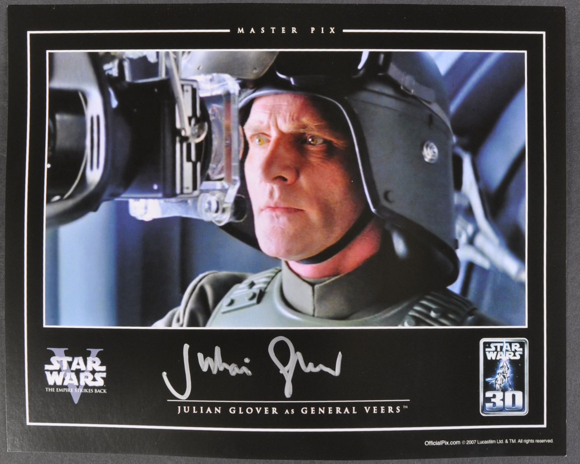 STAR WARS - JULIAN GLOVER (GENERAL VEERS) - OFFICIAL PIX SIGNED 8X10"