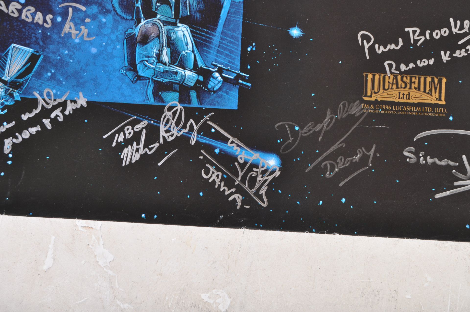 STAR WARS - RETURN OF THE JEDI - CAST SIGNED POSTER X24 - Image 3 of 7