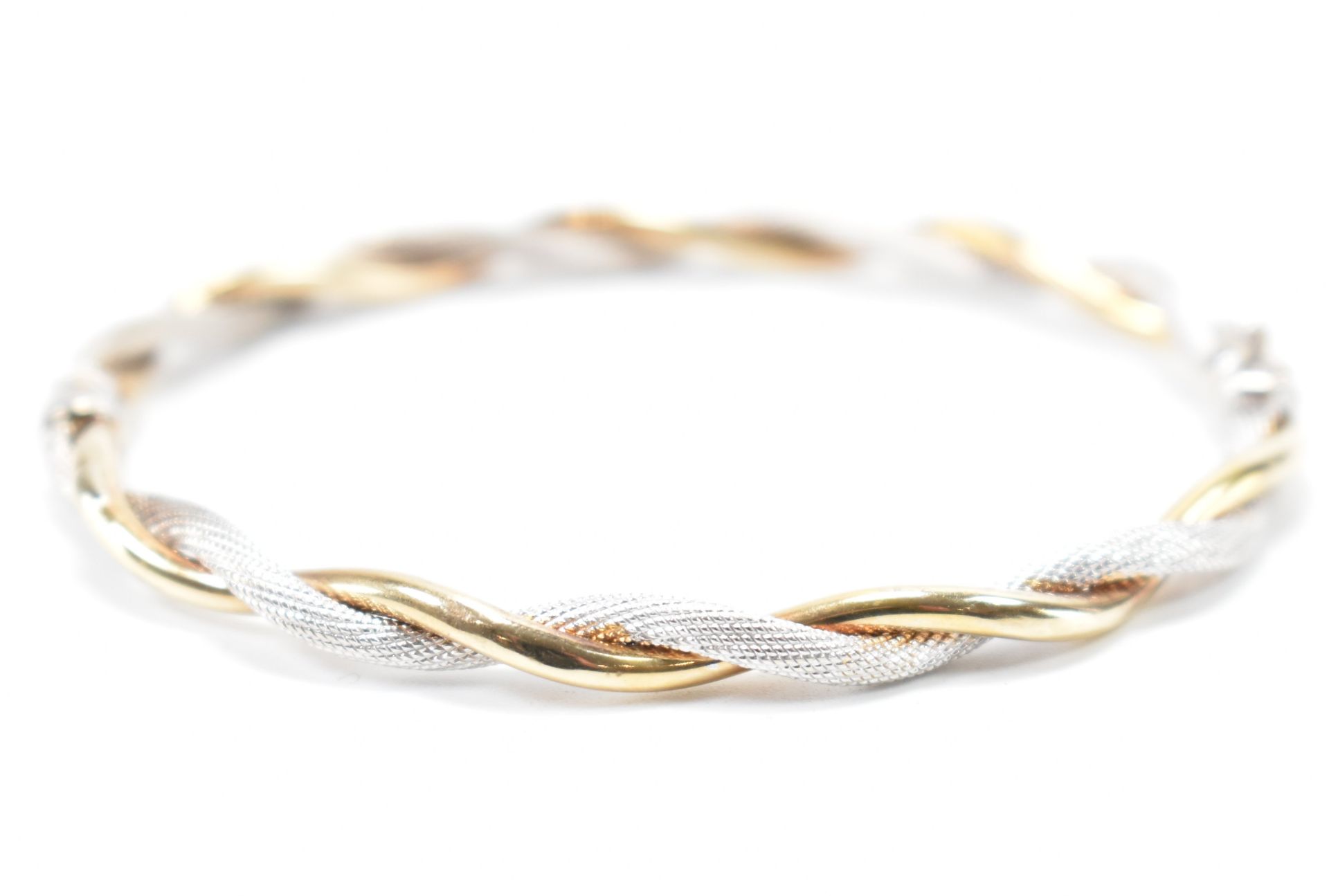 VINTAGE TWO TONE GOLD TWIST BANGLE