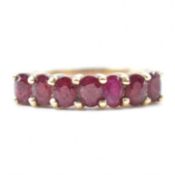 HALLMARKED 9CT GOLD & RUBY RING