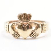 HALLMARKED 9CT GOLD CLADDAGH RING