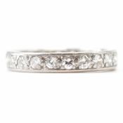 FRENCH WHITE GOLD & DIAMOND ETERNITY RING