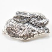 SILVER RABBIT BROOCH