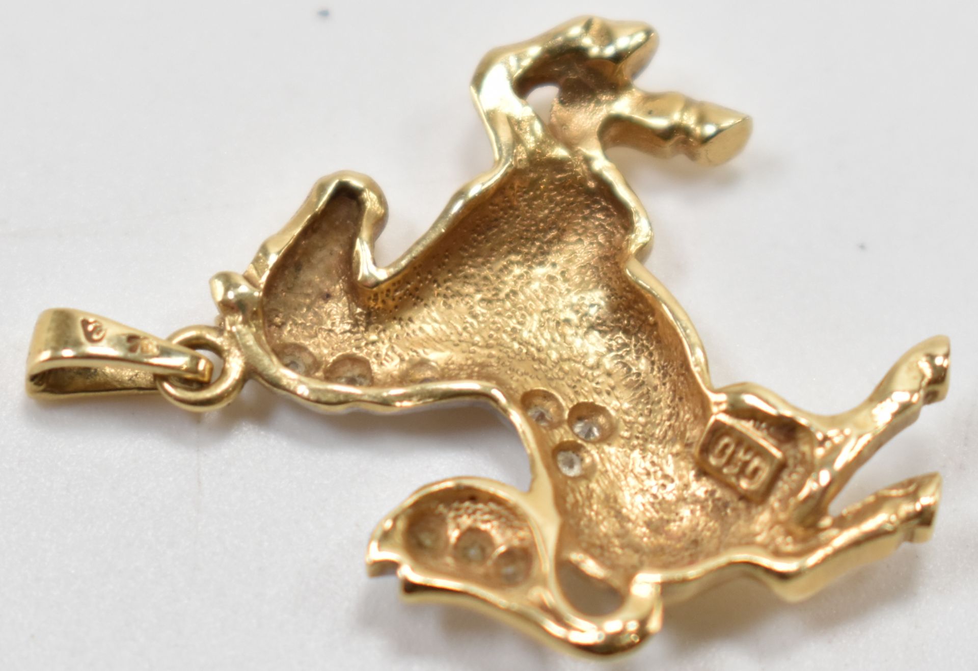 VINTAGE GOLD & DIAMOND HORSE PENDANT - Bild 6 aus 6