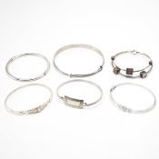 GROUP OF 925 SILVER BANGLES & BRACELET