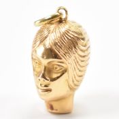 INDIAN GOLD LADY PENDANT