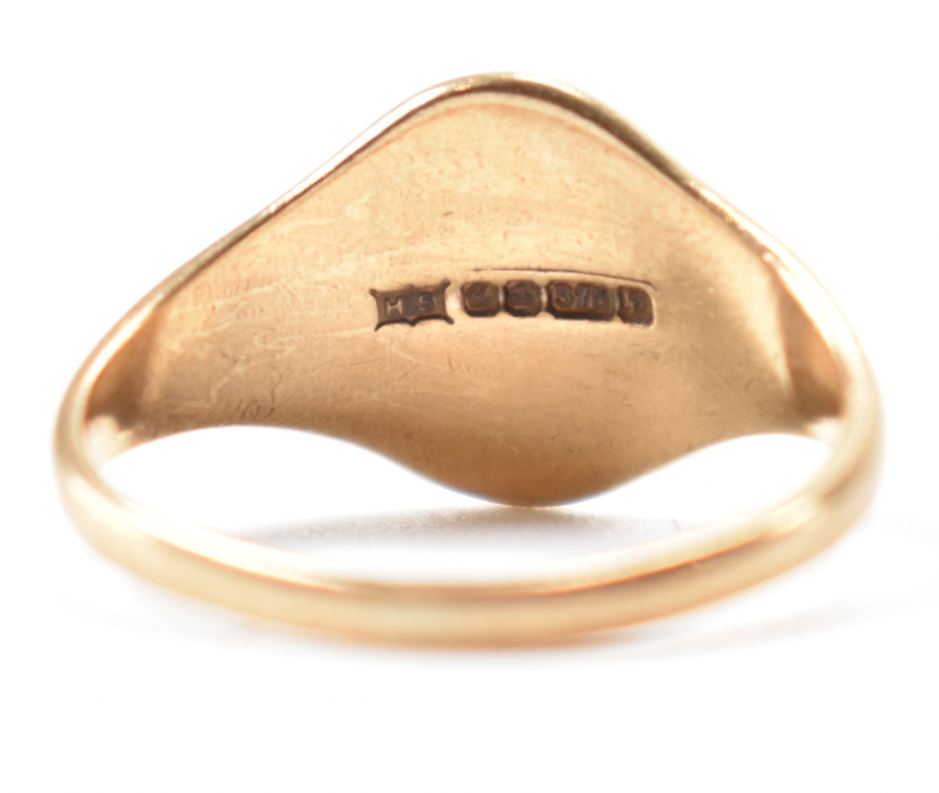 HALLMARKED 9CT GOLD SIGNET RING - Bild 3 aus 7