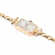 HALLMARKED 9CT GOLD ART DECO WATCH