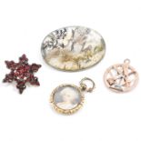 ANTIQUE JEWELLERY BROOCHES & LOCKET