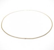 HALLMARKED 9CT GOLD FLAT LINK NECKLACE CHAIN